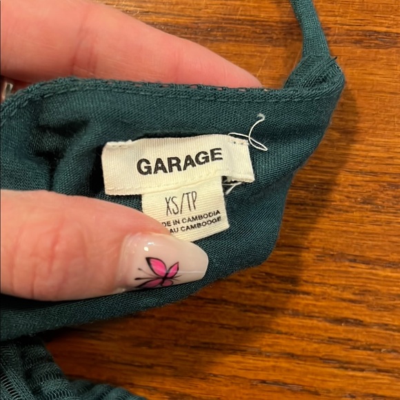 Garage | Women’s Size XS Elegant Green Halter Dress - Picture 5 of 5